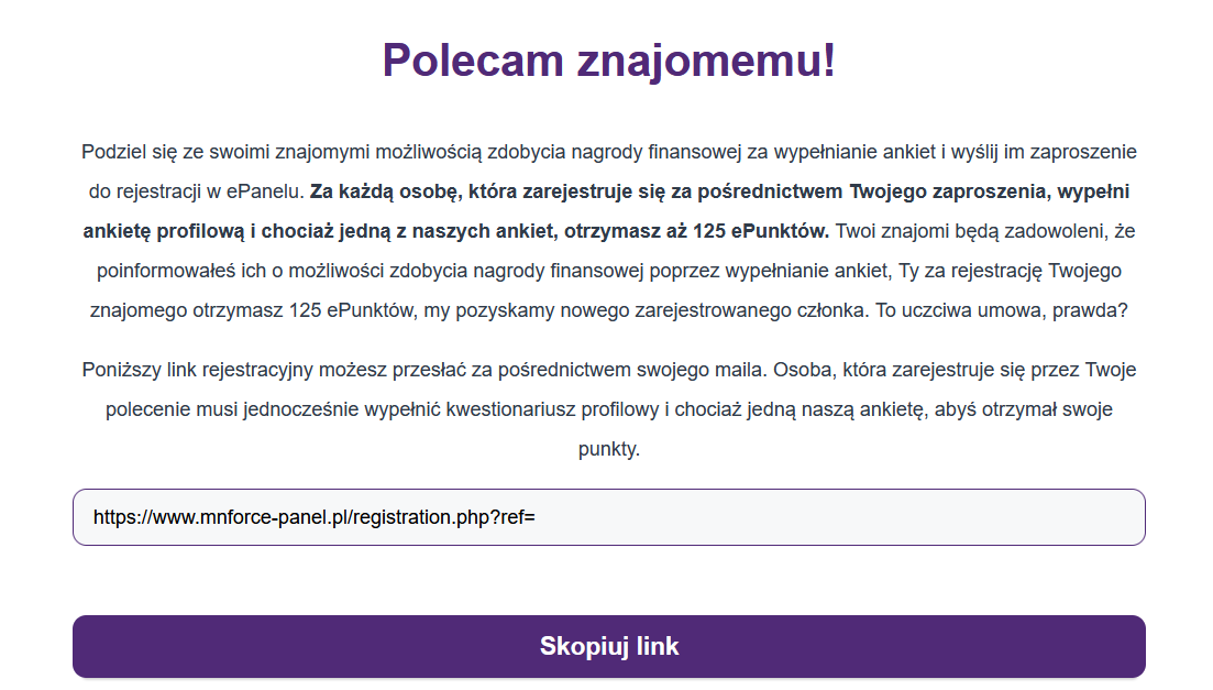 MnForce zaproś znajomych