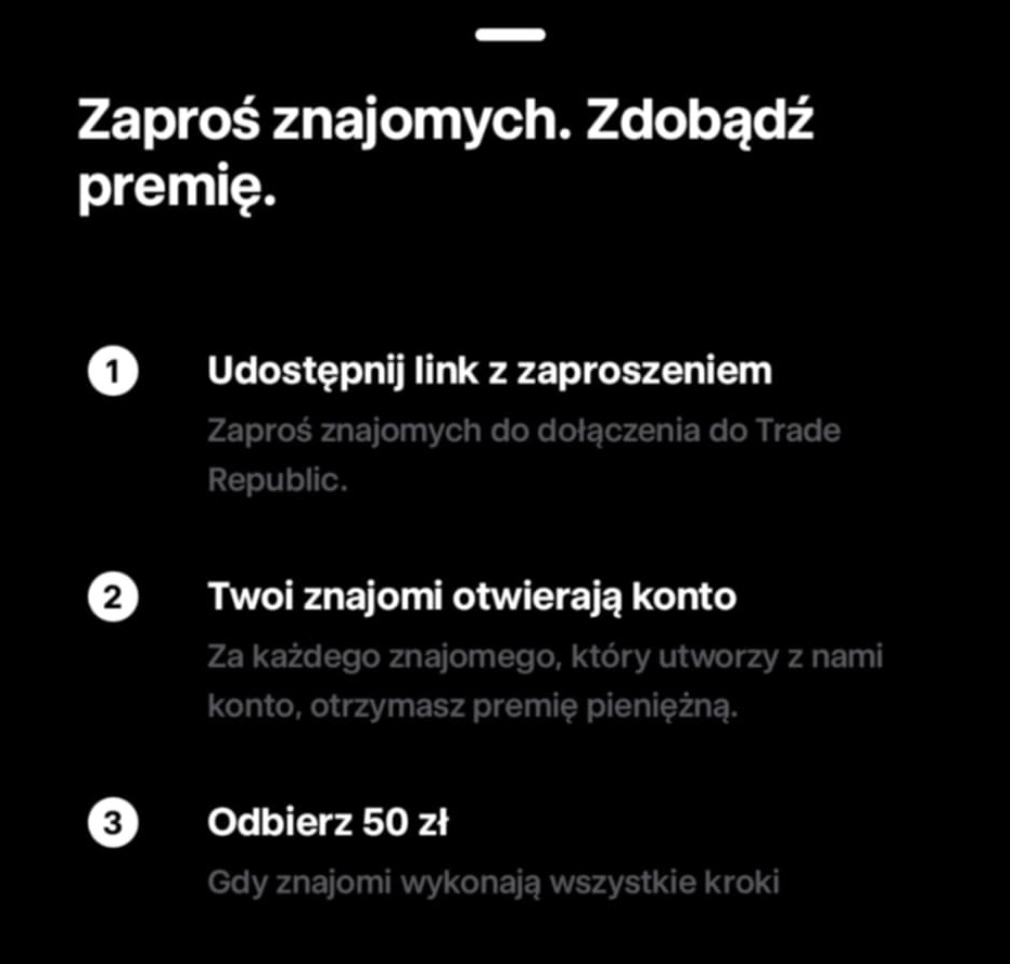 program poleceń Trade Republic
