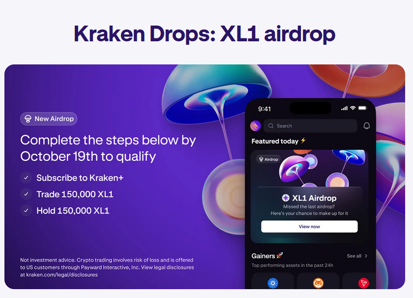 xl1 airdrop kraken warunki 