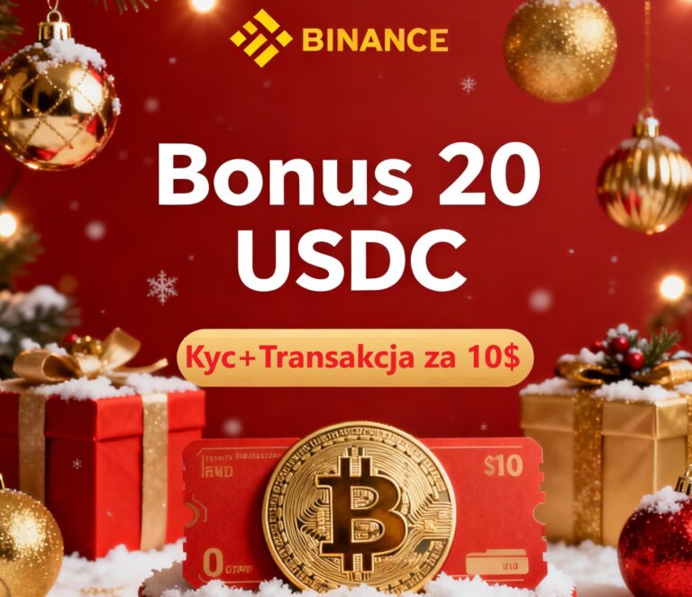 Świąteczna promocja Binance Bonus – 20 USDC dla zapraszającego i zaproszonego z okazji Bożego Narodzenia 2025