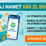 Baner reklamowy Banku Pekao SA z informacją o bonusie 600 zł – Promocja Konta Przekorzystnego Pekao