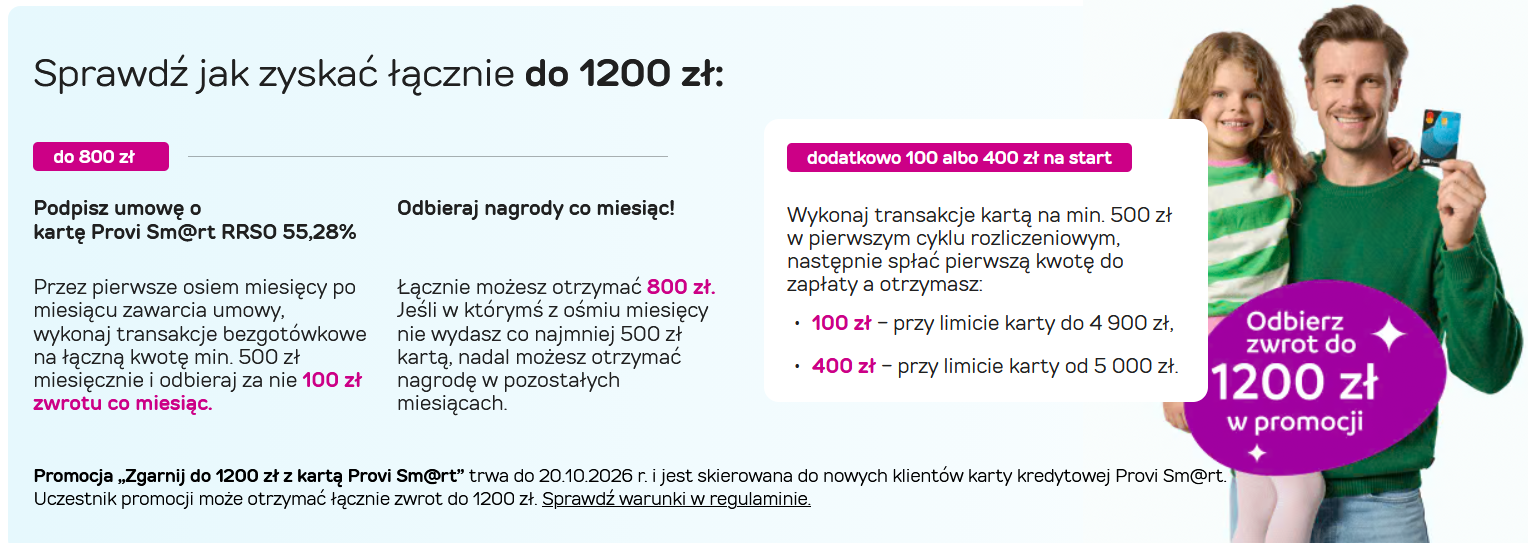 warunki promocji karty provident provi sm@rt